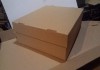 Фото Коробка обувная картонная самосборная из белого, бурого микрогофрокартона.